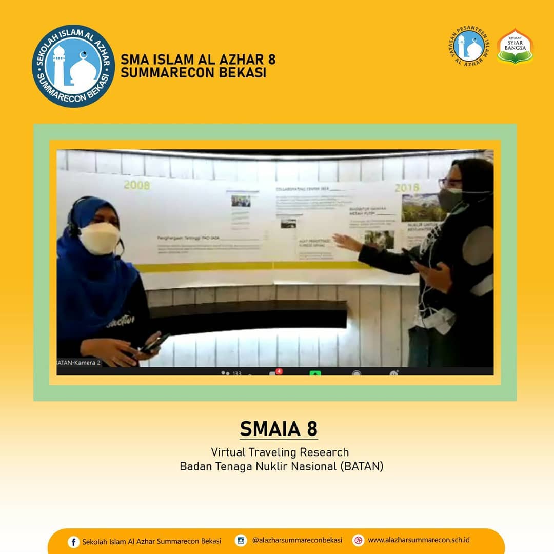 SMA Islam Al Azhar 8 Summarecon Bekasi Program Peminatan MIPA mengikuti kegiatan Virtual Traveling Research Badan Tenaga Nuklir Nasional (BATAN) SMA Islam Al Azhar 8 Summarecon Bekasi Program Peminatan MIPA mengikuti kegiatan Virtual Traveling Research Badan Tenaga Nuklir Nasional (BATAN)