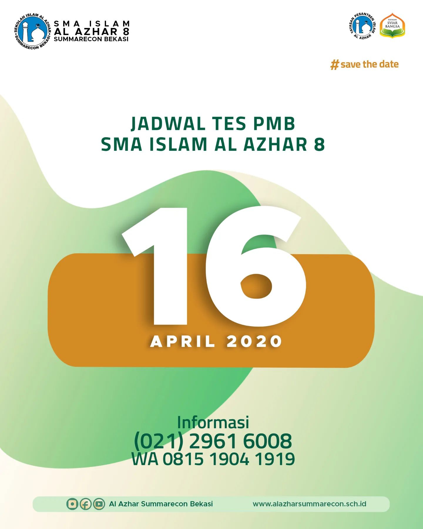 Tes Gelombang 3 SMA Islam Al Azhar 8 Summarecon Bekasi