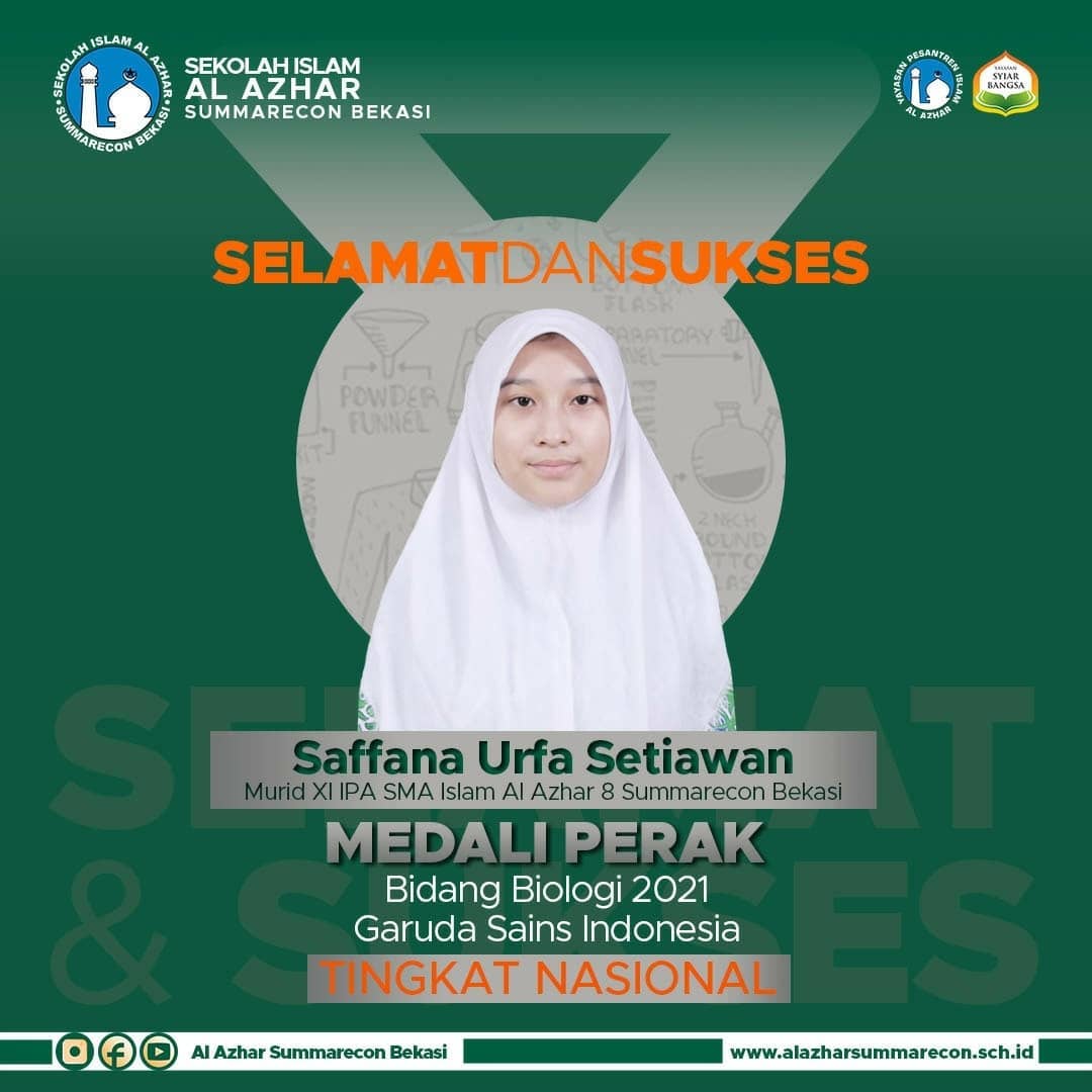 SMAIA 8 Meraih Medali di ajang Garuda Sains Indonesia dan BIMA Competition 2021